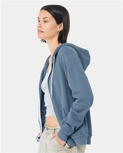 BELLA + CANVAS Sponge Fleece Full-Zip Hoodie 3739 Steel Blue