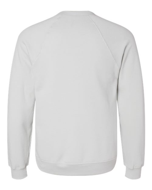 BELLA + CANVAS Sponge Fleece Raglan Crewneck Sweatshirt 3901 Custom Embroidered Business Logo