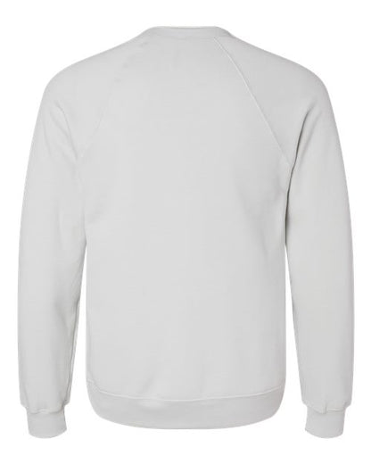 BELLA + CANVAS Sponge Fleece Raglan Crewneck Sweatshirt 3901 Custom Embroidered Business Logo