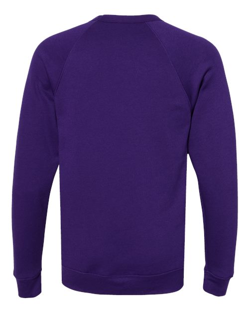 BELLA + CANVAS Sponge Fleece Raglan Crewneck Sweatshirt 3901 Custom Embroidered Business Logo