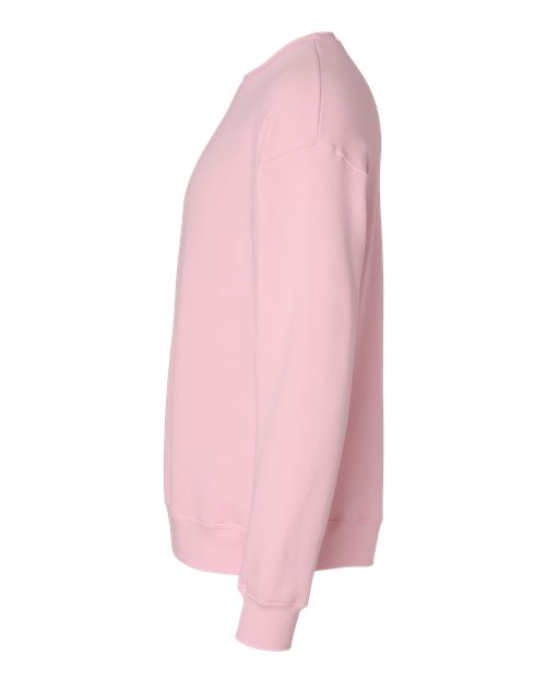 BELLA + CANVAS Sponge Fleece Drop Shoulder Crewneck Sweatshirt 3945 Pink