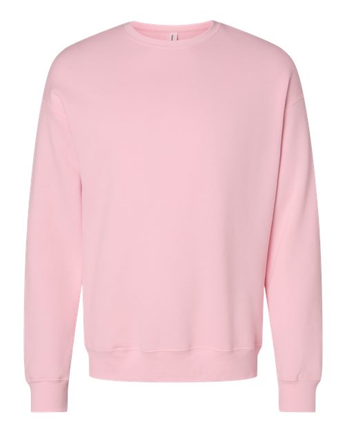 BELLA + CANVAS Sponge Fleece Drop Shoulder Crewneck Sweatshirt 3945 Custom Embroidered Business Logo