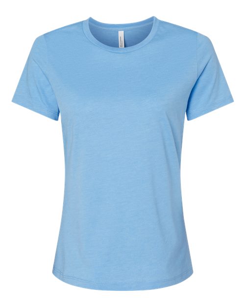 BELLA + CANVAS Women’s Relaxed Fit Heather CVC Tee 6400CVC Custom Embroidered Business Logo