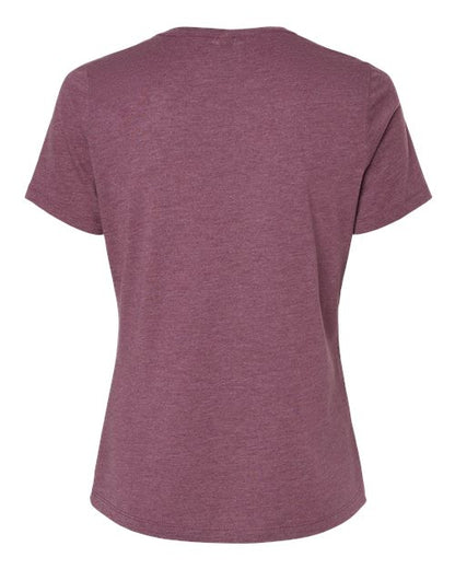 BELLA + CANVAS Women’s Relaxed Fit Heather CVC Tee 6400CVC Heather Maroon