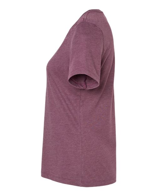 BELLA + CANVAS Women’s Relaxed Fit Heather CVC Tee 6400CVC Heather Maroon