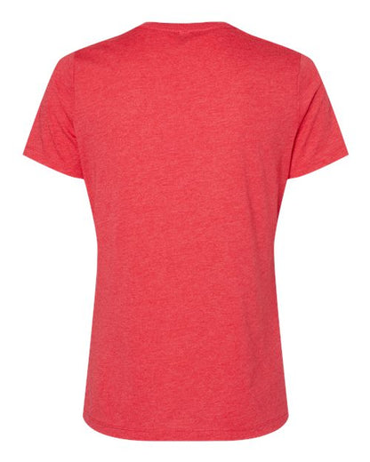 BELLA + CANVAS Women's Relaxed Heather CVC V-Neck Tee 6405CVC Custom Embroidered Business Logo