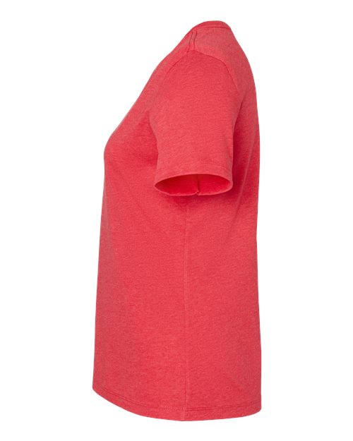BELLA + CANVAS Women's Relaxed Heather CVC V-Neck Tee 6405CVC Custom Embroidered Business Logo