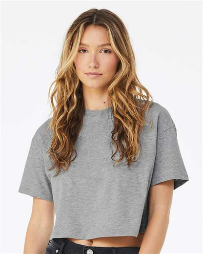 Custom Embroidered  BELLA + CANVAS Women's Jersey Crop Tee 6482  