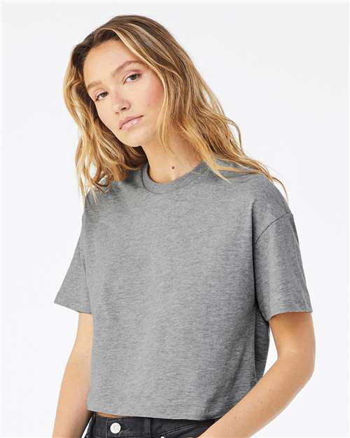 BELLA + CANVAS Women's Jersey Crop Tee 6482 Custom Embroidered Business Logo