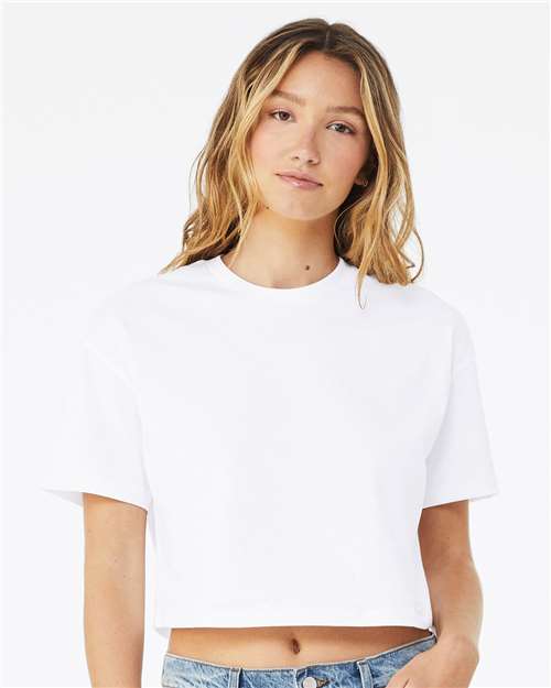 Custom Embroidered  BELLA + CANVAS Women's Jersey Crop Tee 6482  