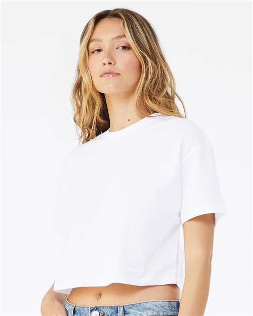 BELLA + CANVAS Women's Jersey Crop Tee 6482 Custom Embroidered Business Logo