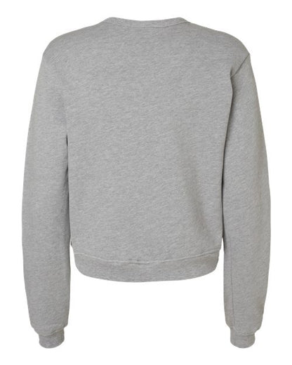 BELLA + CANVAS Women's Sponge Fleece Classic Crewneck Sweatshirt 7511 Custom Embroidered Business Logo