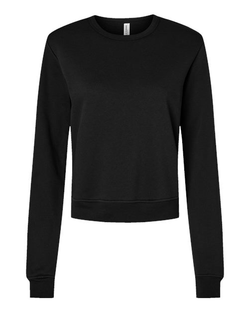 BELLA + CANVAS Women's Sponge Fleece Classic Crewneck Sweatshirt 7511 Custom Embroidered Business Logo