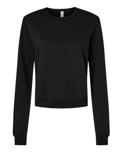 BELLA + CANVAS Women's Sponge Fleece Classic Crewneck Sweatshirt 7511 Custom Embroidered Business Logo
