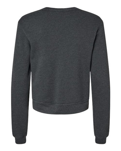 BELLA + CANVAS Women's Sponge Fleece Classic Crewneck Sweatshirt 7511 Custom Embroidered Business Logo