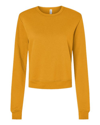 BELLA + CANVAS Women's Sponge Fleece Classic Crewneck Sweatshirt 7511 Custom Embroidered Business Logo