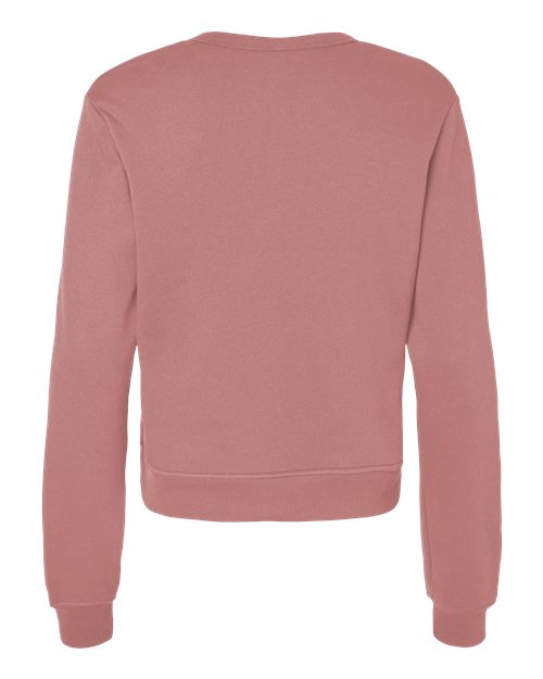 BELLA + CANVAS Women's Sponge Fleece Classic Crewneck Sweatshirt 7511 Custom Embroidered Business Logo