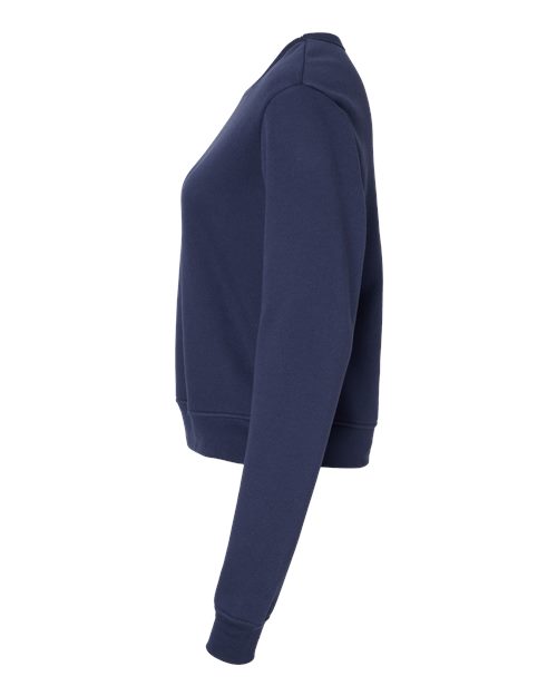 BELLA + CANVAS Women's Sponge Fleece Classic Crewneck Sweatshirt 7511 Custom Embroidered Business Logo