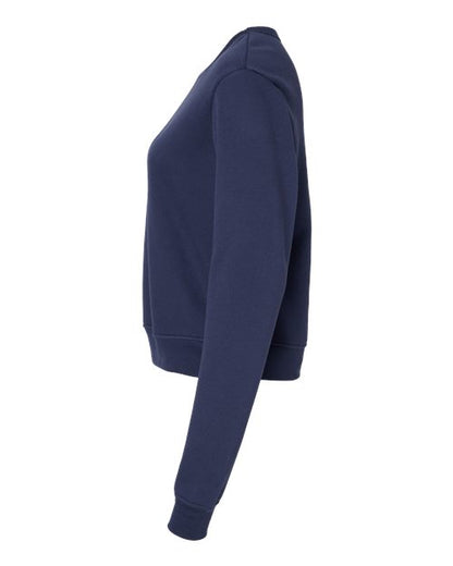 BELLA + CANVAS Women's Sponge Fleece Classic Crewneck Sweatshirt 7511 Custom Embroidered Business Logo