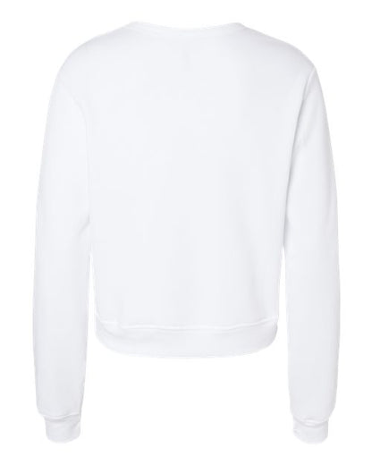 BELLA + CANVAS Women's Sponge Fleece Classic Crewneck Sweatshirt 7511 Custom Embroidered Business Logo