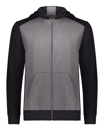 Augusta Sportswear Youth Eco Revive™ Three-Season Triblend Fleece Full-Zip Hooded Sweatshirt 6900