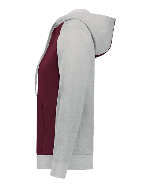 Augusta Sportswear Women's Eco Revive™ Three-Season Triblend Fleece Full-Zip Hooded Sweatshirt 6901