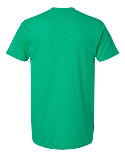 Gildan Softstyle® CVC T-Shirt 67000 Kelly Mist Custom Embroidered Business Logo