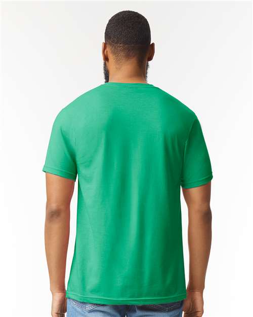 Gildan Softstyle® CVC T-Shirt 67000 Kelly Mist Custom Embroidered Business Logo