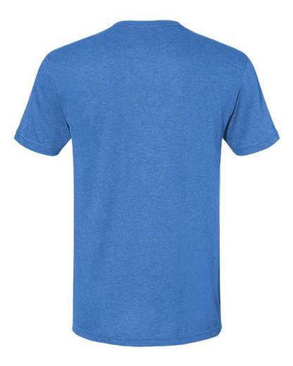 Gildan Softstyle® CVC T-Shirt 67000 Carolina Blue Mist Custom Embroidered Business Logo