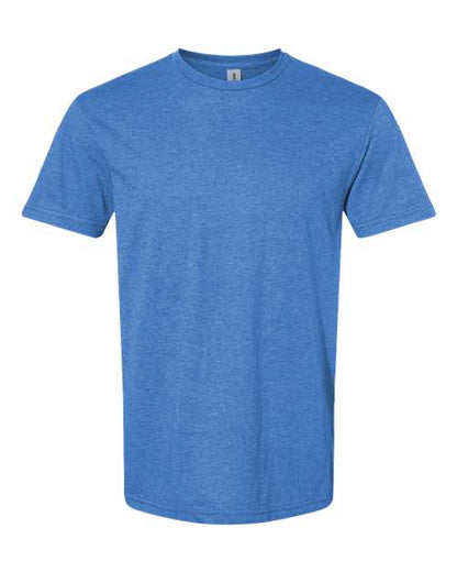 Gildan Softstyle® CVC T-Shirt 67000 Carolina Blue Mist Custom Embroidered Business Logo