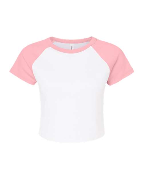 BELLA + CANVAS Women's Micro Rib Raglan Baby Tee 1201