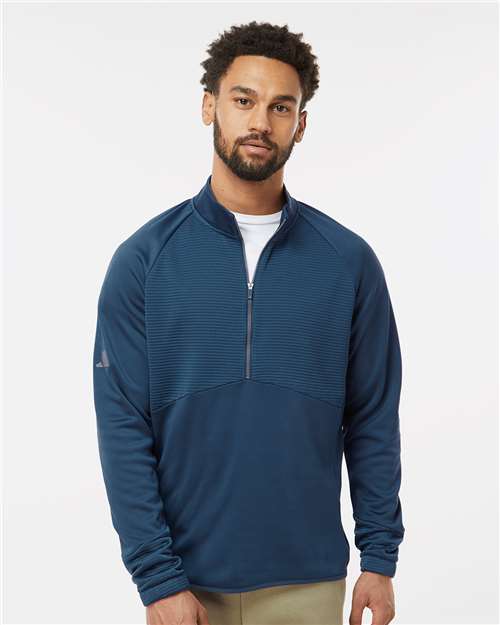 Adidas Quarter-Zip Pullover A587 Custom Embroidered Business Logo