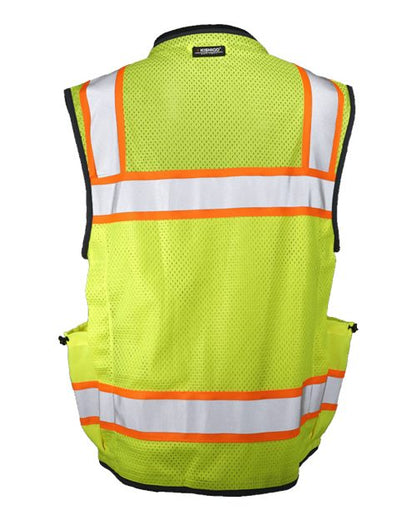 Custom EmbroideredKishigo Unisex Ultimate Construction Class 2 Vest 11633 Lime