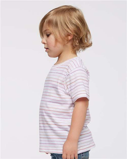 Rabbit Skins Toddler Fine Jersey Tee 3321 Lilac Stripe