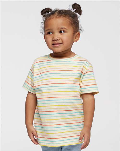 Rabbit Skins Toddler Fine Jersey Tee 3321 Sunkissed Stripe