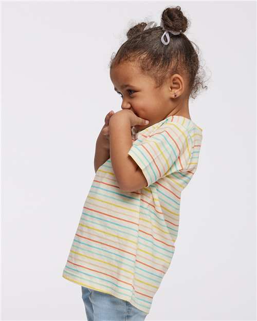 Rabbit Skins Toddler Fine Jersey Tee 3321 Sunkissed Stripe