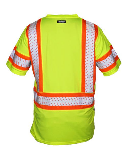 Custom EmbroideredKishigo Unisex DOT Class 3 T-Shirt 11635 Lime