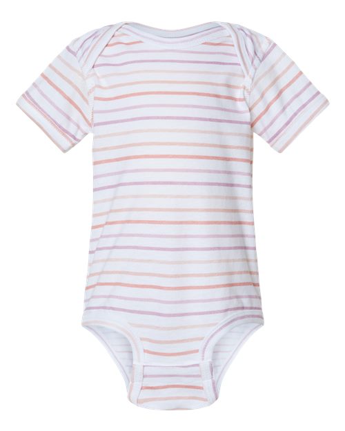 Rabbit Skins Infant Fine Jersey Bodysuit 4424 Lilac Stripe