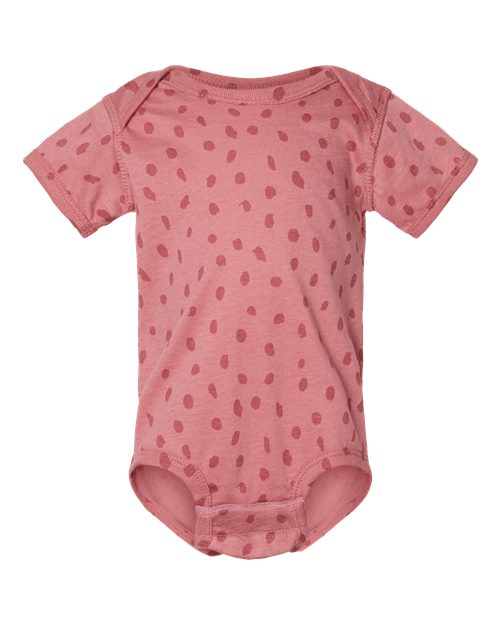 Rabbit Skins Infant Fine Jersey Bodysuit 4424 Mauvelous Spot