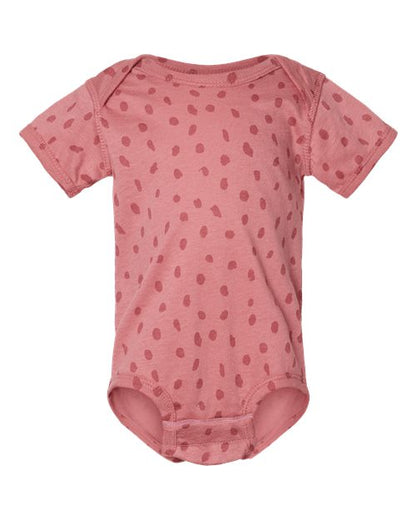 Rabbit Skins Infant Fine Jersey Bodysuit 4424 Mauvelous Spot