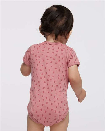 Rabbit Skins Infant Fine Jersey Bodysuit 4424 Mauvelous Spot