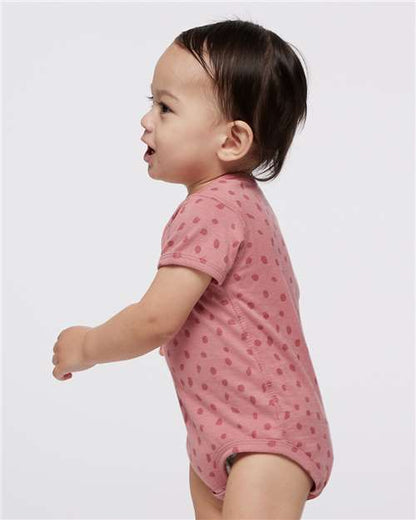 Rabbit Skins Infant Fine Jersey Bodysuit 4424 Mauvelous Spot