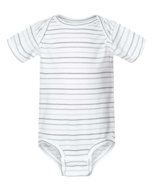 Rabbit Skins Infant Fine Jersey Bodysuit 4424 Shadow Stripe