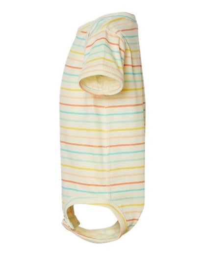 Rabbit Skins Infant Fine Jersey Bodysuit 4424 Sunkissed Stripe