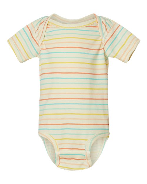 Rabbit Skins Infant Fine Jersey Bodysuit 4424 Sunkissed Stripe