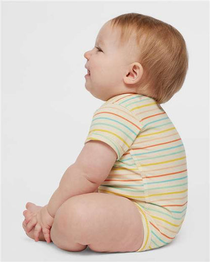 Rabbit Skins Infant Fine Jersey Bodysuit 4424 Sunkissed Stripe