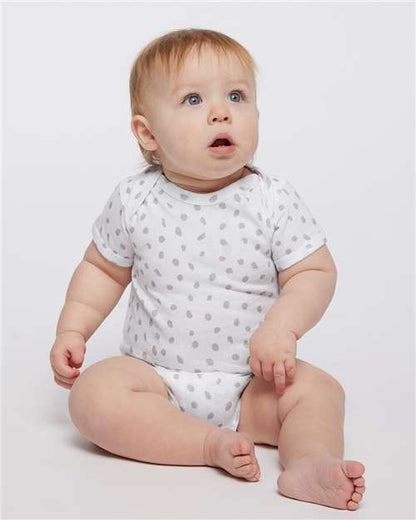 Rabbit Skins Infant Fine Jersey Bodysuit 4424 White Spot