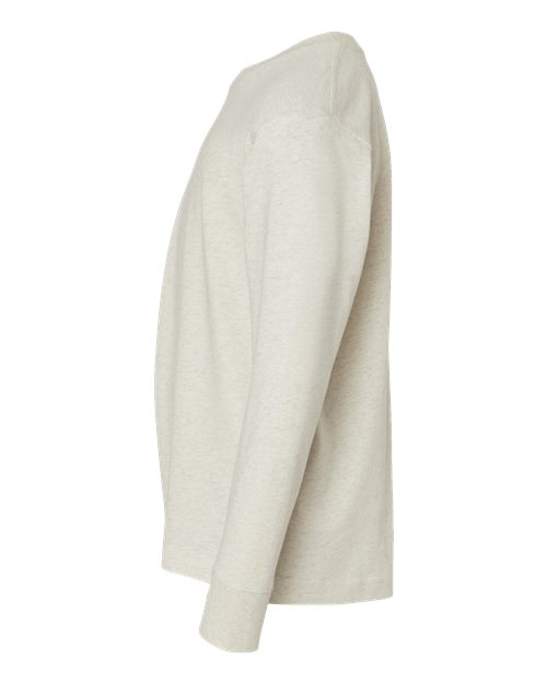 LAT Youth Fine Jersey Long Sleeve Tee 6201 Natural Heather
