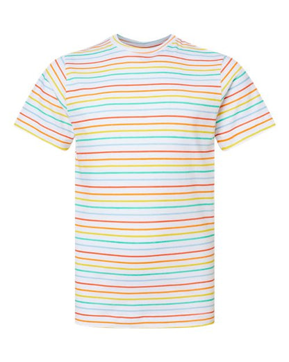 LAT Youth Fine Jersey Tee 6101 Rainbow Stripe