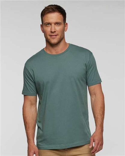 Custom Embroidered  LAT Fine Jersey Tee 6901 Basil
